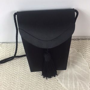 Preston & York black satin bag